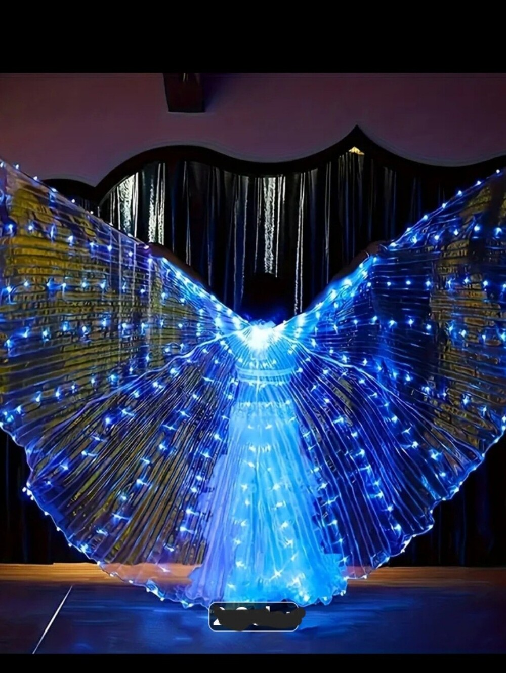 NEW LED ANGEL WINGS Abdominal Dance Wings, Lights It Is White Or MULTI COLOR!!! - Picture 3 of 16